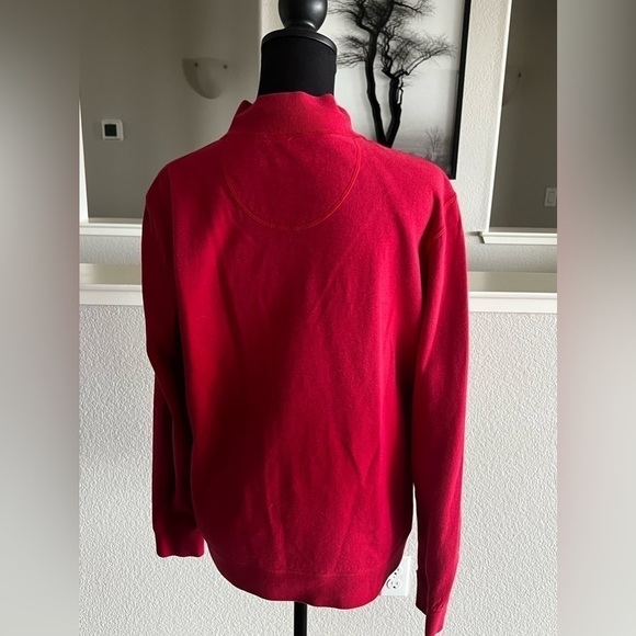 Tommy BAHAMA REVERSIBLE 3/4 ZIP SWEATSHIRT - SMALL - Picture 5 of 6